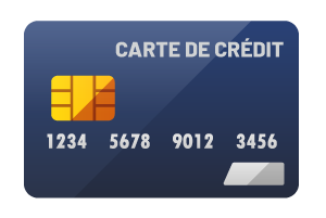 Une carte de crédit.