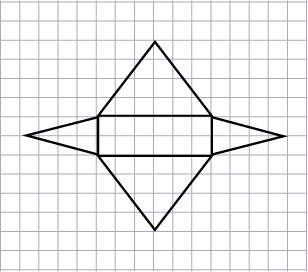 Développement d’un prisme à base rectangulaire. 