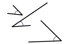 There are three angles for which the line segments are all different.